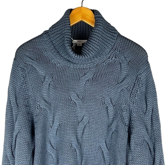 BRAX FEEL GOOD BRIAN PULLOVER TURTLENECK SWEATER IN STORM BLUE NWT MEN'S SIZE 50 - Picture 3 of 16